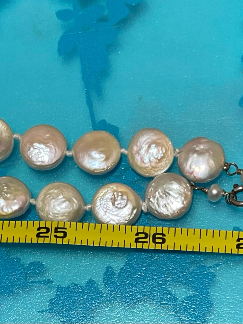 Unique VINTAGE, 97 individual Coin Pearls!. 27” Strand Necklace. No call outs! - Picture 5 of 5